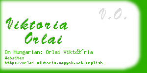 viktoria orlai business card